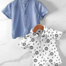 RAVYA TRENDZ Boys Classic Printed Casual Shirt-picture-35