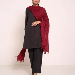 RANGMANCH BY PANTALOONS Cotton Tasselled Dupatta-picture-23