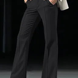 StyleCast x Revolte Men Bootcut Mid-Rise Easy Wash Formal Trousers-image-7