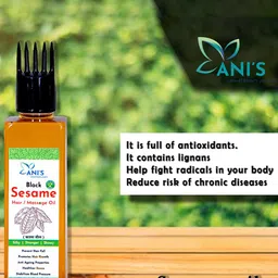 ANI'S Set Of 2 Pure Mustard & Black Sesame Hair Oils -100ml Each image 2