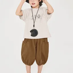 LULU & SKY Boys Drop-Shoulder Sleeves Applique Boxy T-shirt image 5