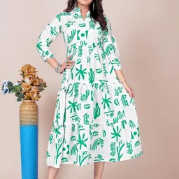 VenderVilla Print A-Line Midi Dress-picture-27