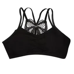 POLLOLOCO Women Full Coverage Non-Wired Lightly Padded Workout Bra image 2