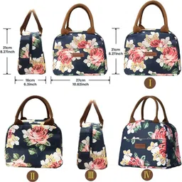 marjole Insulated Lunch Bag for Women Office & School Tiffin Handbag for Lunch Box Waterproof Lunch Bag image 2