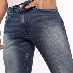 pepe jeans Men Slim Low Rise Blue Jeans image 5