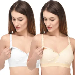 fabme Pack of 2 Women Maternity/Nursing Non Padded Bra image 1