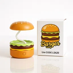 aayushplayland Burger-Shaped Desk Lamp for Kids & Adults - Table Light Table Lamp Night Lamp-picture-27