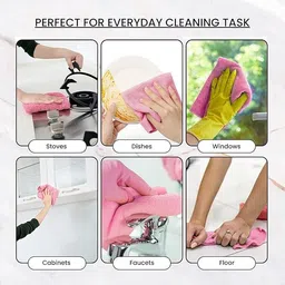 venusaturn Reusable Cleaning Towels – Kitchen Towels, Multipurpose Cleaning Cloths Wet and Dry Cotton Cleaning Cloth image 4