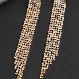 zoya Zoya000006 White Zircon Sterling Silver Chandbali Earring-picture-13