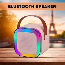 GUGGU W12 (PORTABLE WIRELESS BLUETOOTH SPEAKER) Dynamic Thunder Sound & RGB LightI154 10 W Bluetooth Laptop/Desktop Speaker image 1