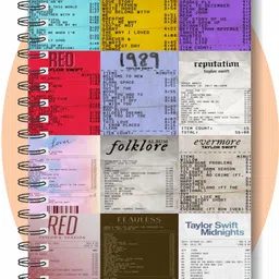 craft maniacs TAYLOR SWIFT COLLECTION A5 Diary RULED 160 Pages image 1