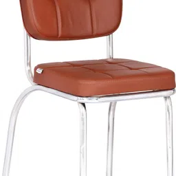 da urban Benton Tan Without Arms | Heavy Duty Frame | Study Chair | Leatherette Office Visitor Chair image 4