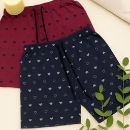 hirpara Pack of 2 Printed Women Multicolor Regular Shorts-picture-16