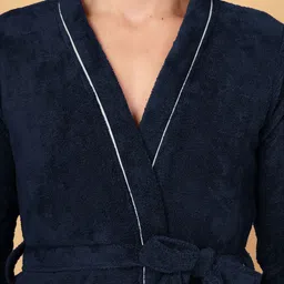 fabinaliv Dark Blue 4XL Bath Robe image 5
