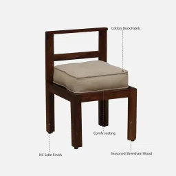 woodsworth from pepperfry Innsbruck Sheesham Wood 6 Seater Dining Set In Provincial Teak Finish image 5