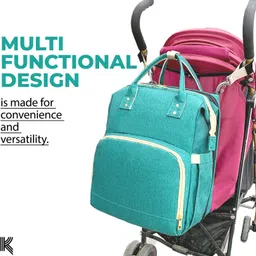 kraptick Diaper Bag with Changing Station for Babies , Nursing Bag of Babies for mothers, Cotton image 5