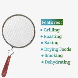 nemi Papad Jali / Roti Roaster Pulka Jali for Gas Stove (8 Inch Diameter) Strainer image 3