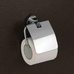 kuric Toilet Roll Napkin Holder, Tissue Paper Holder with Lid, Tissue Paper Holder Stainless Steel Toilet Paper Holder image 1