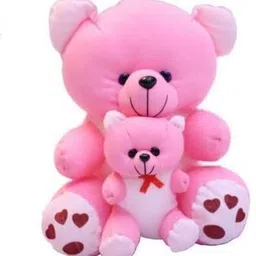kartiktoys Original Mother Teddy Premium Quality,Non-Toxic Super Soft Plush Stuff Toys for kids - 30 cm (Pink) - 30 cm (Pink) - 30 cm image 3