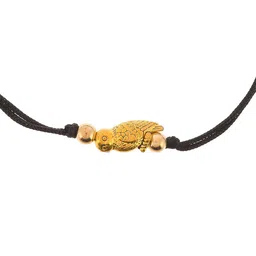 Silvermerc Designs Gold-Plated Charm Beaded Thread Anklet image 3