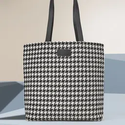 Carlton London Checked PU Oversized Handheld Bag-picture-52