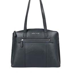 Hidesign Blue Leather Structured Handheld Bag-picture-14
