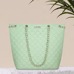 FLYING BERRY Green Textured PU Structured Shoulder Bag-picture-24