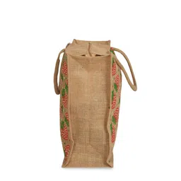 Kuber Industries Strawberry Printed Structured Handheld Bag image 5
