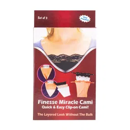 Finesse Miracle Cami Pack Of 3 Mock Camisoles Cleavage Cover image 4