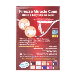 Finesse Miracle Cami Pack Of 3 Mock Camisoles Cleavage Cover image 3