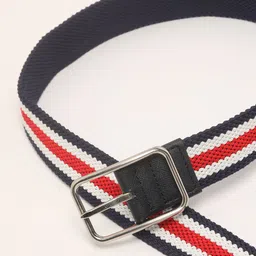 THE BEAR HOUSE Men Striped Canvas Casual Belt image 4