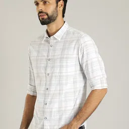 Indian Terrain Classic Tartan Checks Spread Collar Cotton Casual Shirt image 3