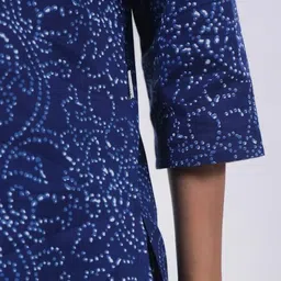 jisora Women's Cotton Blue Co-ord Set image 3