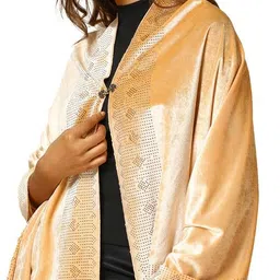 soch Womens Stone Embellished Velvet Shawl image 5