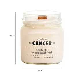 Aromatic Fables White Scented Cancer Zodiac Glass Jar Candle image 5