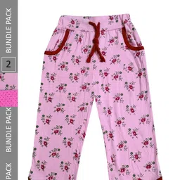 IndiWeaves Girls Pack of 2 Mid-Rise Cotton Printed Capris-picture-43