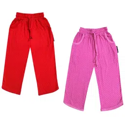 IndiWeaves Girls Pack of 2 Mid-Rise Cotton Printed Capris-image-36