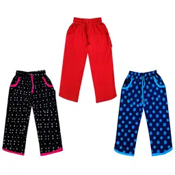 IndiWeaves Girls Pack of 3 Mid-Rise Cotton Printed Capris-picture-35