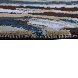 PRESTO Brown Geometrical Hand Tufted Anti-Skid Carpet image 4