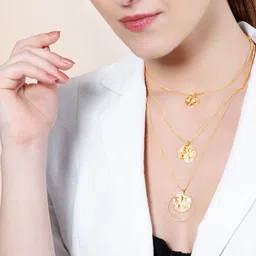 Rubans Gold-Plated Alloy Layered Chain-image-79