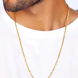 GIVA Men 925 Sterling Silver Gold-Plated Chain image 4