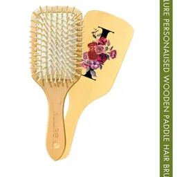 ALLURE Letter I Printed Paddle Hair Brush-image-54