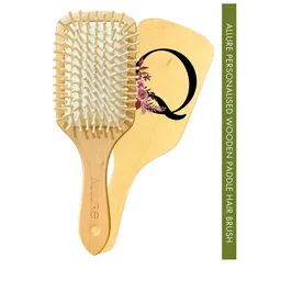 ALLURE Letter Q Printed Paddle Hair Brush-picture-36