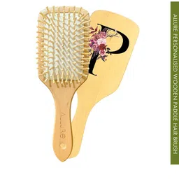 ALLURE Letter P Printed Paddle Hair Brush image 1