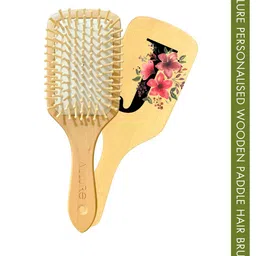 ALLURE Letter J Printed Paddle Hair Brush-picture-24