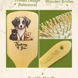 ALLURE Letter P Printed Paddle Hair Brush image 4