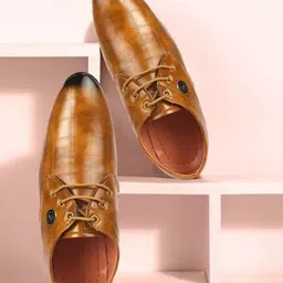 BAESD Boys Textured Pointed Toe Derbys-picture-23