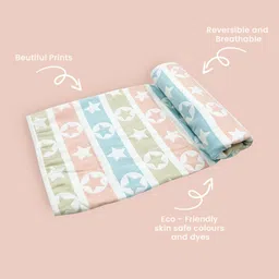 TIDY SLEEP White & Blue Cartoon Characters Mild Winter 210 GSM Single Bed Dohar image 3