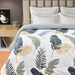 Florida Unisex Off White Blankets Quilts and Dohars-image-46