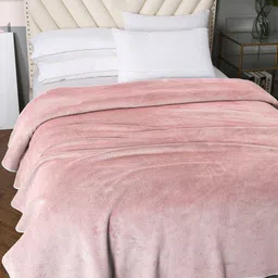 URBAN DREAM Pink AC Room 210 GSM Double Bed Blanket-image-12